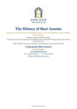 The History of Bnei Anusim cover